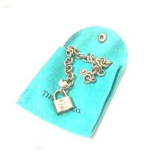 SOLD! Tiffany & Co bracelet and lock charm.